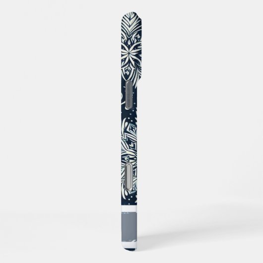 Coque iPhone 16 Pro Max Motif de Noël Snowflake (Côté droit)