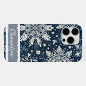 Coque iPhone 16 Pro Max Motif de Noël Snowflake (Verso Horizontal)