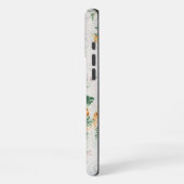 Coque iPhone 16 Pro Max Motif de tissu floral antique (Côté gauche)