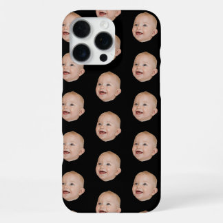 Coque iPhone 16 Pro Max Motif de visage de bébé personnalisé Photo de bébé