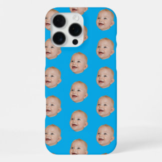 Coque iPhone 16 Pro Max Motif de visage de bébé personnalisé Photo de bébé