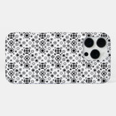 Coque iPhone 16 Pro Max Motif décoratif arabesque noir blanc mignon (Verso Horizontal)