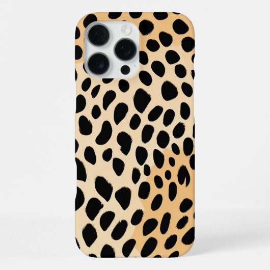Coque iPhone 16 Pro Max Motif d'impression Cheetah (Verso)