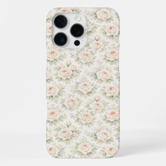 Coque iPhone 16 Pro Max Motif floral de mariage (Verso)