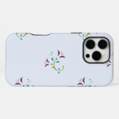 Coque iPhone 16 Pro Max Motif floral sans couture (Verso Horizontal)