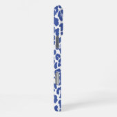 Coque iPhone 16 Pro Max Motif léopard bleu (Côté droit)