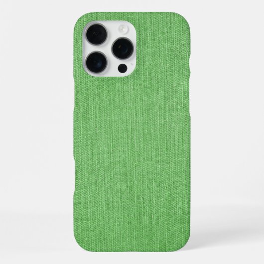 Coque iPhone 16 Pro Max Motif moderne de jute vert (Verso)