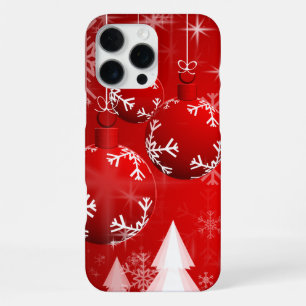 Coque iPhone 16 Pro Max Motif sans couture de bonhommes de neige et de flo