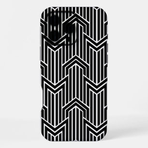 Coque iPhone 16 Pro Max Motif sans couture de triangle chevron Art Déco ré