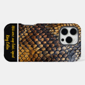 Coque iPhone 16 Pro Max Motifs complexes de textures naturelles de peau de (Verso Horizontal)