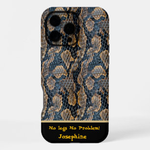 Coque iPhone 16 Pro Max Motifs de peau de serpent intrigants dans la natur