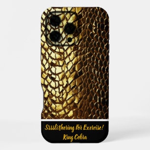 Coque iPhone 16 Pro Max Motifs de peau de serpent scintillants