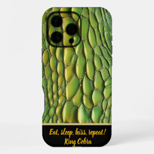 Coque iPhone 16 Pro Max Motifs de serpent vibreux à la lumière du soleil