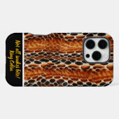 Coque iPhone 16 Pro Max Motifs étonnants de serpent (Verso Horizontal)