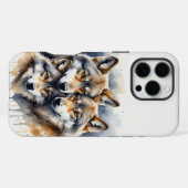 Coque iPhone 16 Pro Max Mountain Nature Wilderness Mountains Wolf Family (Verso Horizontal)