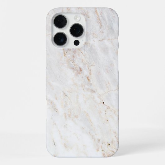 Coque iPhone 16 Pro Max Mur de marbre blanc texturé (Verso)
