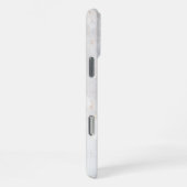 Coque iPhone 16 Pro Max Mur de marbre blanc texturé (Côté droit)
