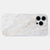 Coque iPhone 16 Pro Max Mur de marbre blanc texturé (Verso Horizontal)