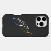 Coque iPhone 16 Pro Max Né ainsi - Fierté AroAce ADN  (Verso Horizontal)