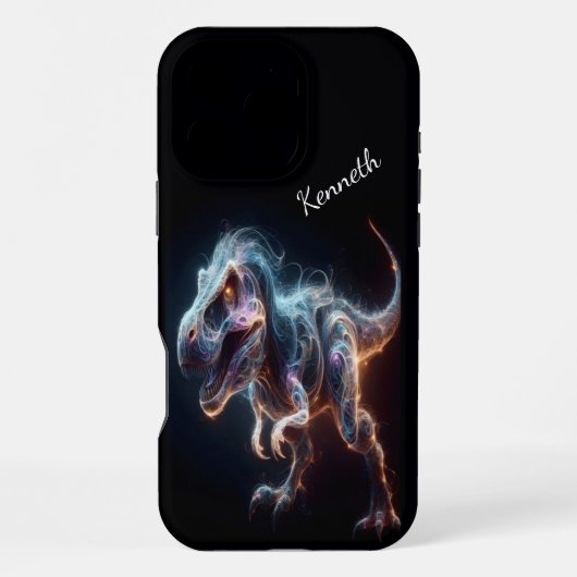 Coque iPhone 16 Pro Max Nébuleuse T-Rex (Verso)