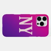 Coque iPhone 16 Pro Max Neon Skyline NY - Bold & Chic (Verso Horizontal)