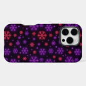 Coque iPhone 16 Pro Max Neon Snowflakes (Verso Horizontal)