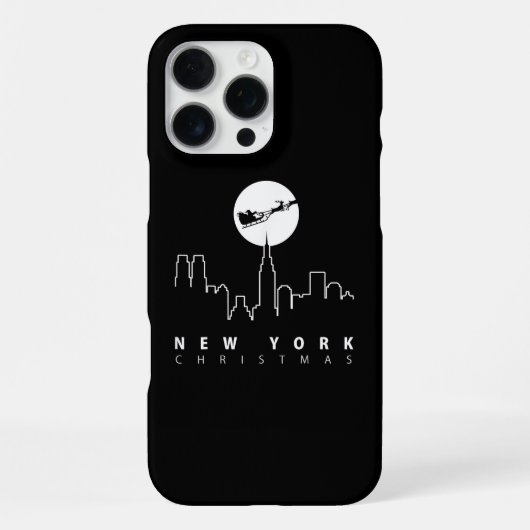 Coque iPhone 16 Pro Max Noël à New York (Verso)