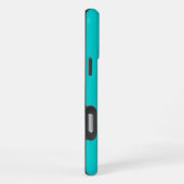 Coque iPhone 16 Pro Max Nom de lézard Gecko blanc et aqua (Côté droit)