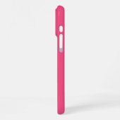 Coque iPhone 16 Pro Max Nom de monogramme personnalisé moderne | Rose fram (Côté gauche)