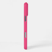 Coque iPhone 16 Pro Max Nom de monogramme personnalisé moderne | Rose fram (Côté droit)