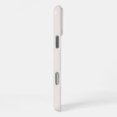 Coque iPhone 16 Pro Max Nom du monogramme beige moderne (Côté droit)