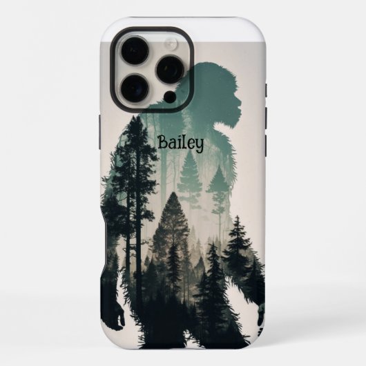 Coque iPhone 16 Pro Max Nom personnalisé Sasquatch Big Foot Légende (Verso)