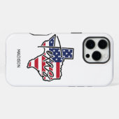 Coque iPhone 16 Pro Max Nom personnalisé Texas (Verso Horizontal)