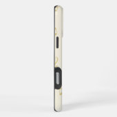 Coque iPhone 16 Pro Max Notes de musique en or blanc   (Côté droit)