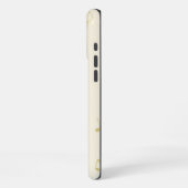 Coque iPhone 16 Pro Max Notes de musique en or blanc   (Côté gauche)