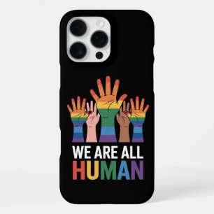 Coque iPhone 16 Pro Max Nous sommes tous arc-en-ciel humain LGBTQ Fierté L