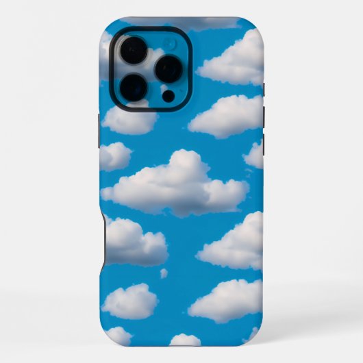 Coque iPhone 16 Pro Max Nuages ​​duveteux (Verso)