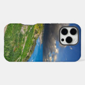 Coque iPhone 16 Pro Max Nuages puissants sur Point Dume (Verso Horizontal)