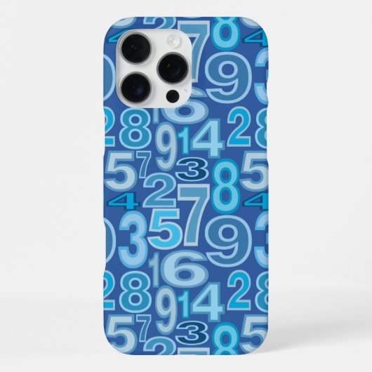 Coque iPhone 16 Pro Max Number pattern (Verso)