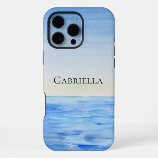 Coque iPhone 16 Pro Max Océan Bleu (Verso)