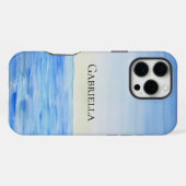 Coque iPhone 16 Pro Max Océan Bleu (Verso Horizontal)