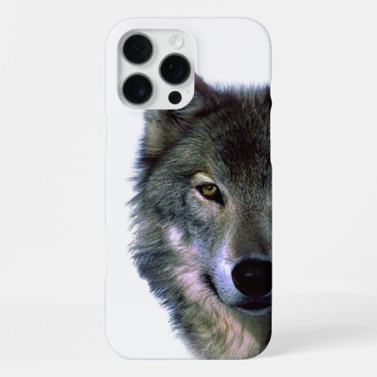 Coque iPhone 16 Pro Max Œil de Loup Gris (Verso)