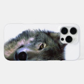 Coque iPhone 16 Pro Max Œil de Loup Gris (Verso Horizontal)