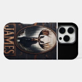 Coque iPhone 16 Pro Max Oie Dans Le Bois (Verso Horizontal)