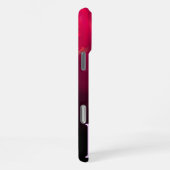 COQUE iPhone 16 PRO MAX OISEAU CLAIR / FUCHSIA ROSE NOIR MONOGRAMME ABSTRA (Côté droit)