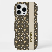 Coque iPhone 16 Pro Max Olive Geometry Luxe (Verso)
