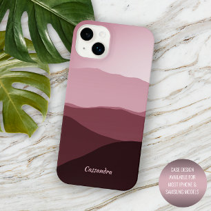 Coque iPhone 16 Pro Max Ombre personnalisée mauve taupe rose clair abstrai