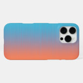 Coque iPhone 16 Pro Max Orange Bleu Ton Sur Ton (Verso Horizontal)