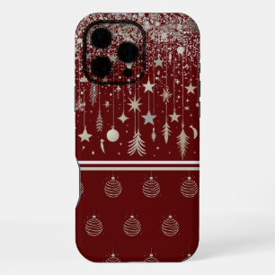 Coque iPhone 16 Pro Max Ornements de Noël Élégants