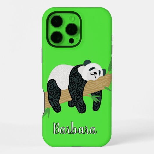 Coque iPhone 16 Pro Max Ours Panda (Verso)